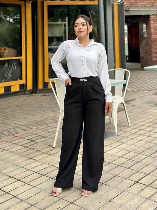 Bokless Straight cut Formal Pant || Ladies Formal Pant || Black