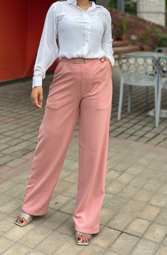 Bokless Straight cut Formal Pant || Ladies Formal Pant || Pink