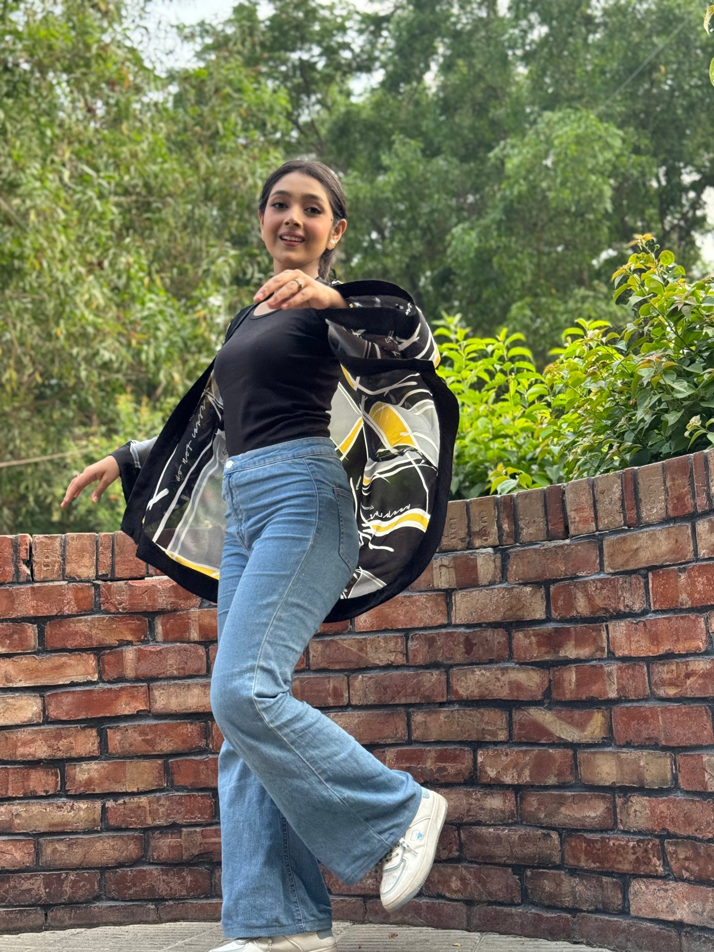 Short Kimono || Summer Wrap || Short Shrug || Black Multi