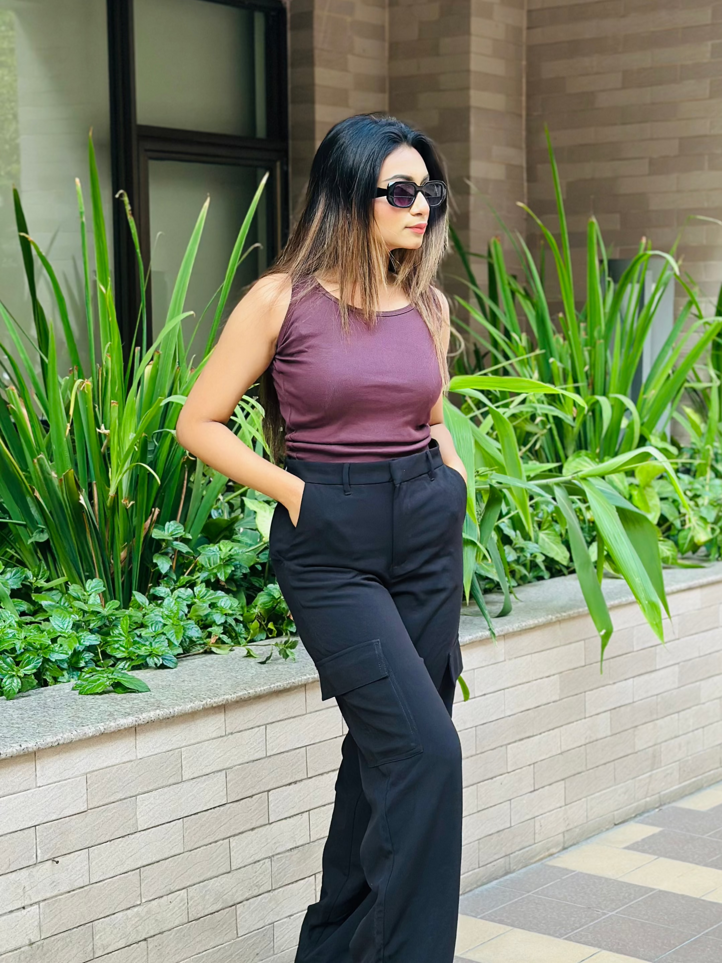 Sleeveless Crop Top || Tan Top || Cold Coffee