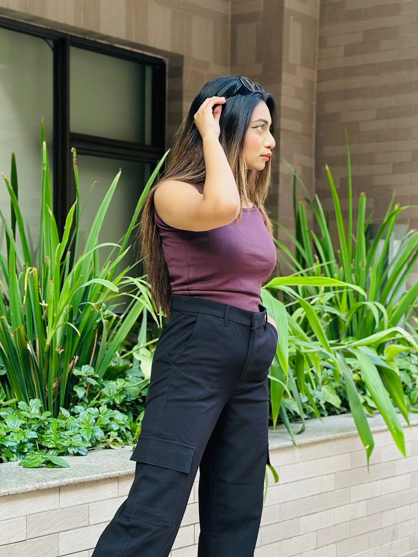 Sleeveless Crop Top || Tan Top || Cold Coffee