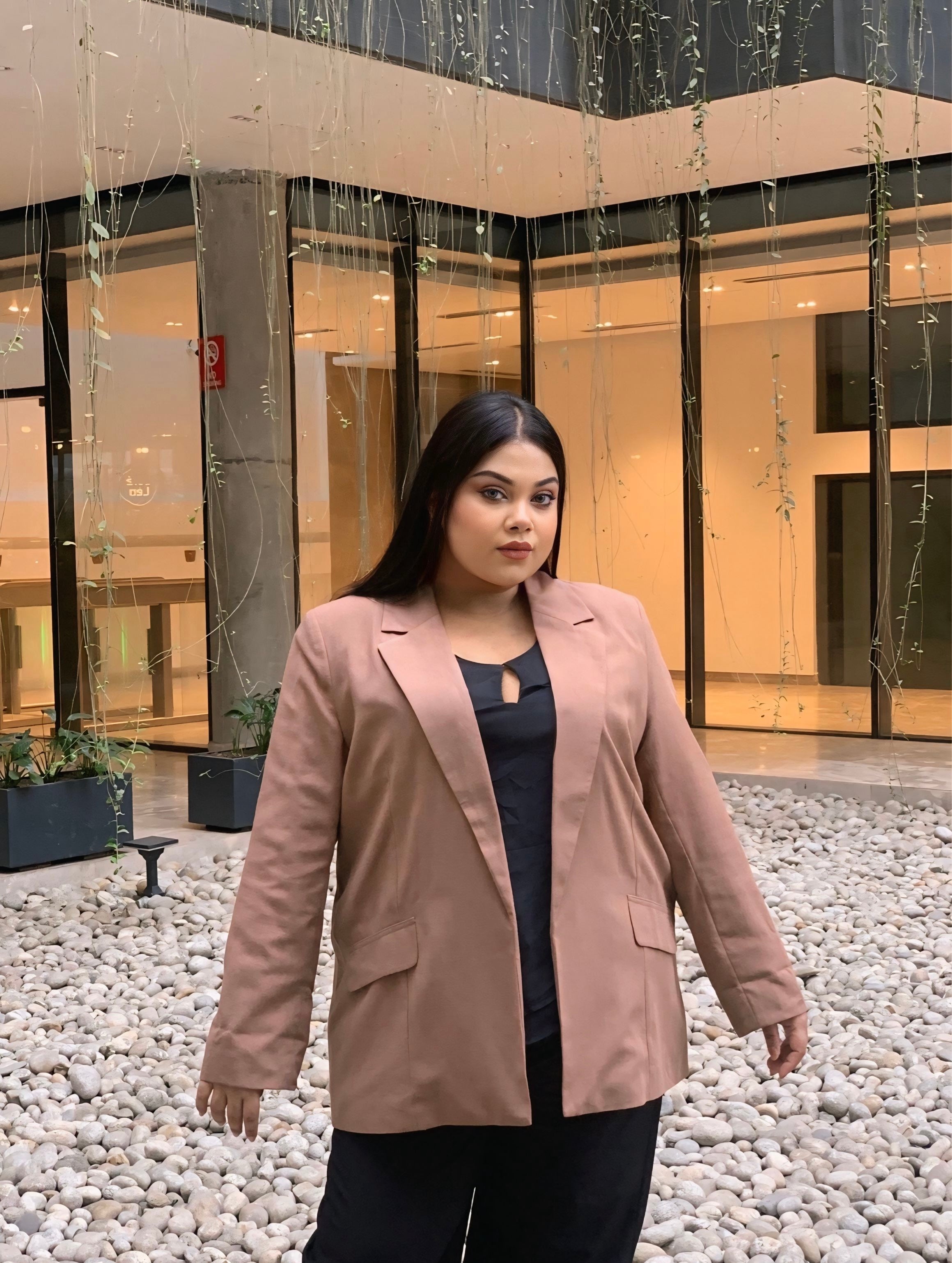 Ladies Regular Fit Formal Blazer | Women’s Blazer | Brown