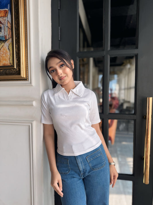 Polo T-Shirt || White