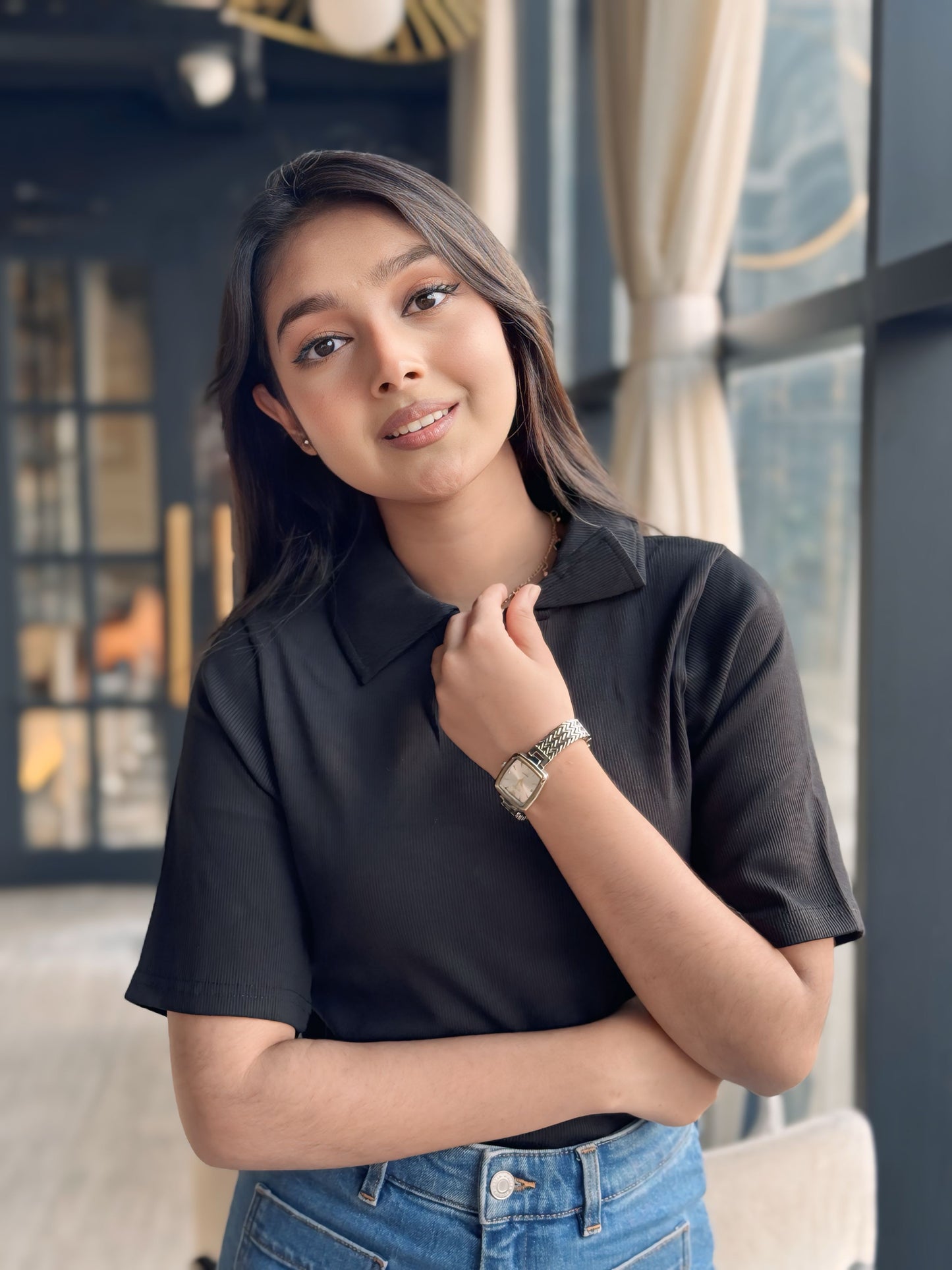 Polo T-Shirt || Black