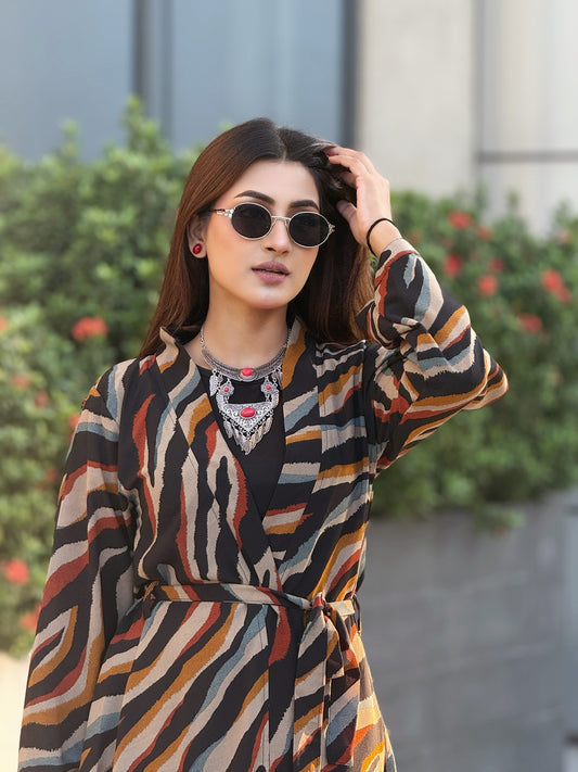 Ladies Long Shrug – Trendy Outerwear for Women || Rainbow