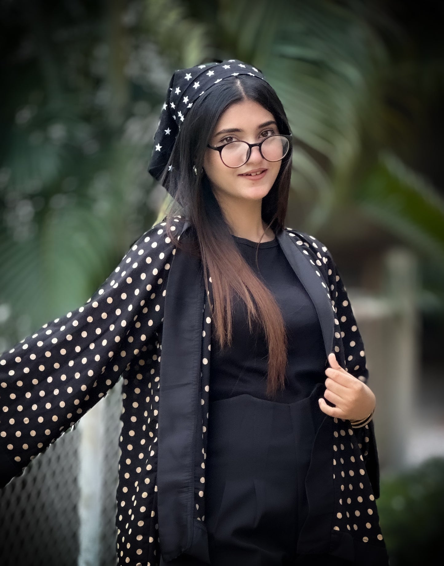 Short Kimono || Summer Wrap || Short Shrug || Short koti || Polka Dot Black