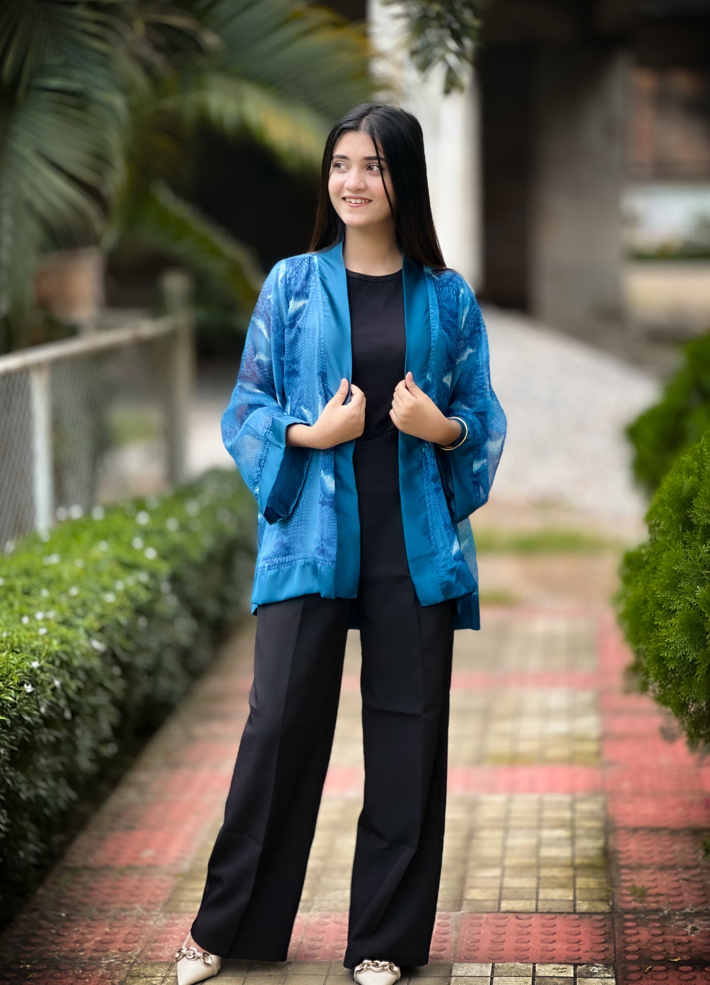 Short Kimono || Summer Wrap || Short Shrug || Short koti || Blue Snake