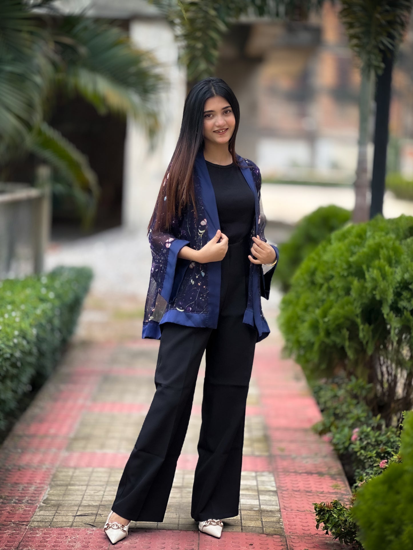 Short Kimono || Summer Wrap || Short Shrug || Short koti || Blue Print