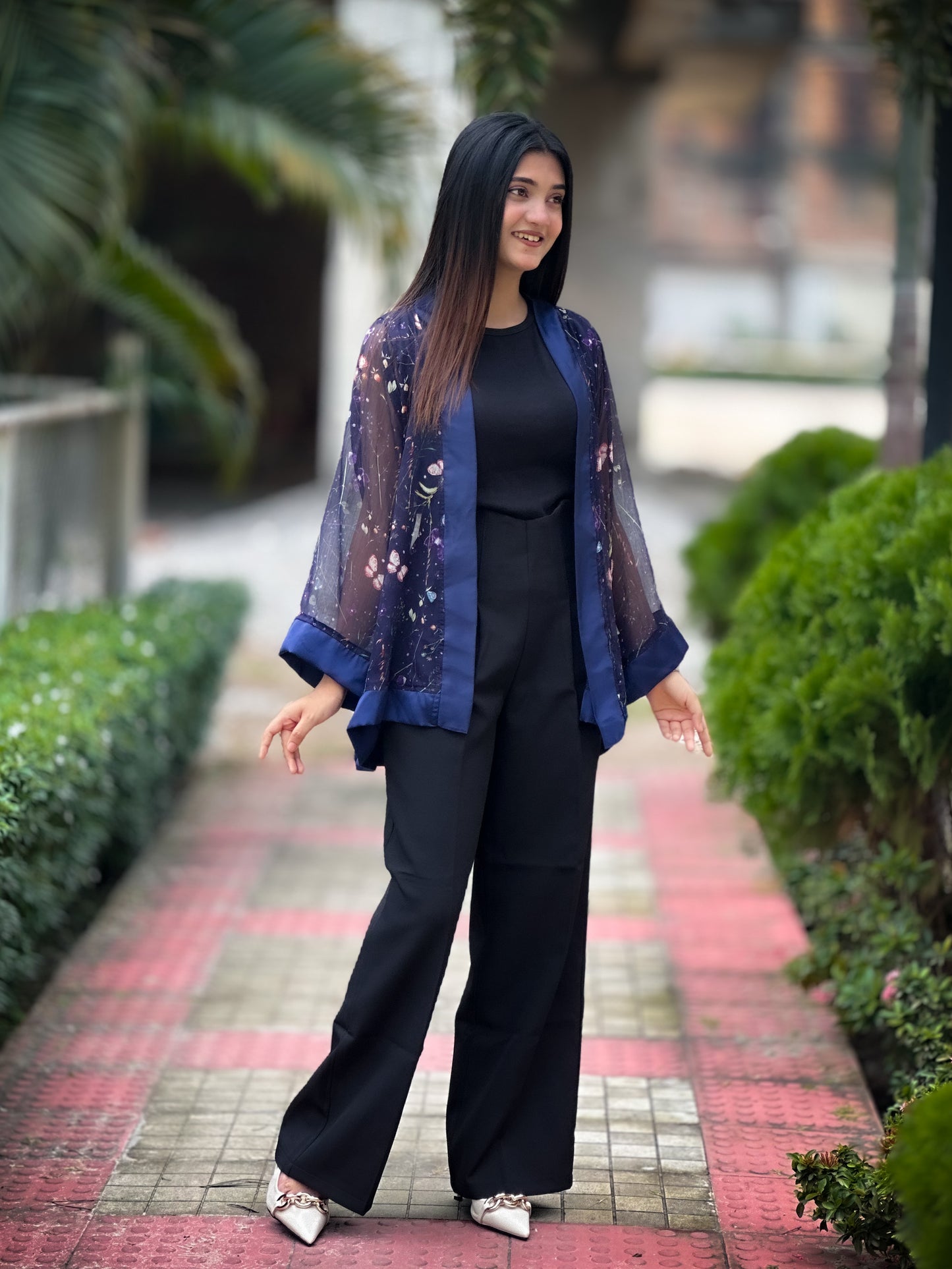 Short Kimono || Summer Wrap || Short Shrug || Short koti || Blue Print