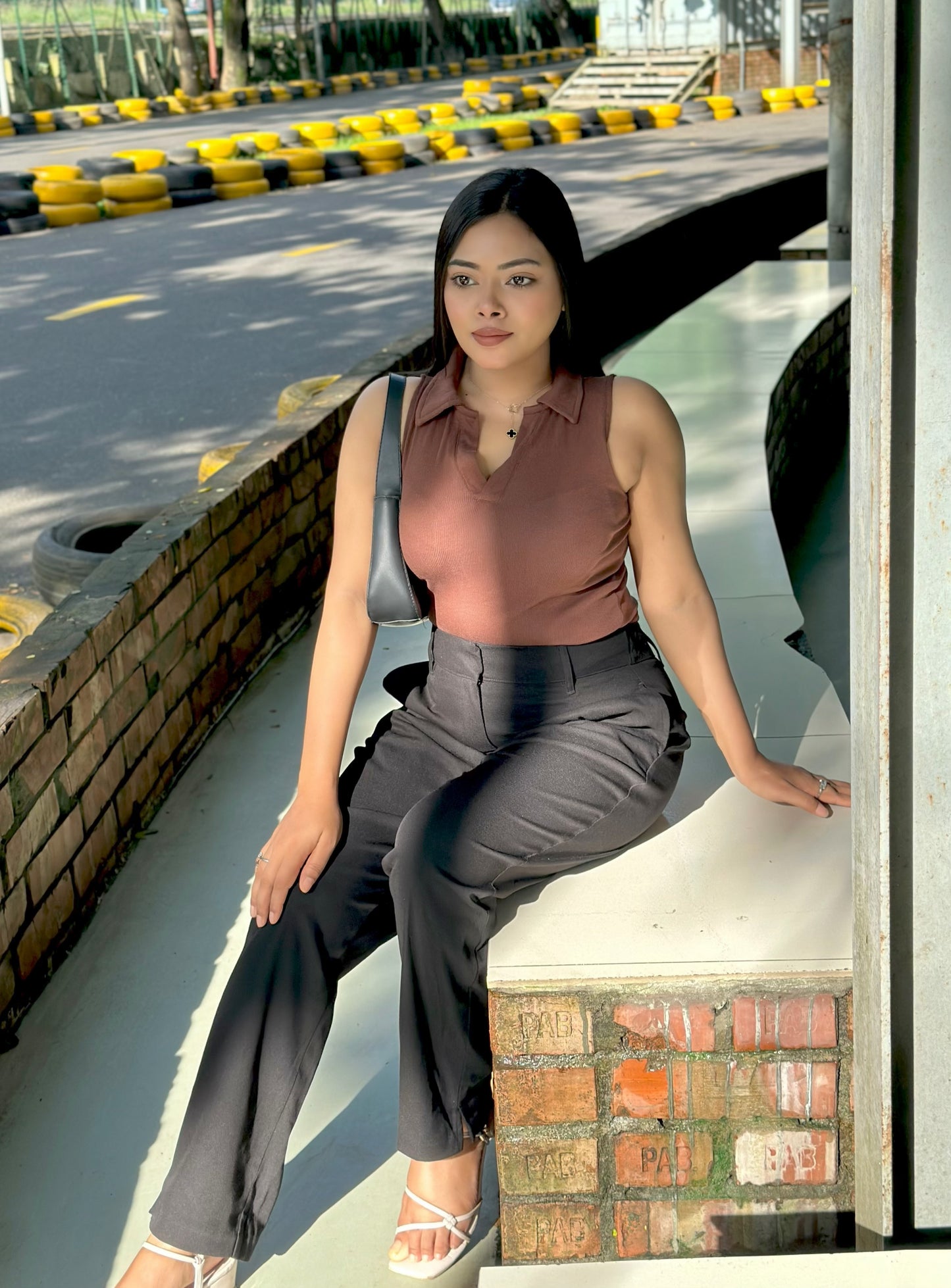 Premium Formal Semi Fit Pant || ( Black )