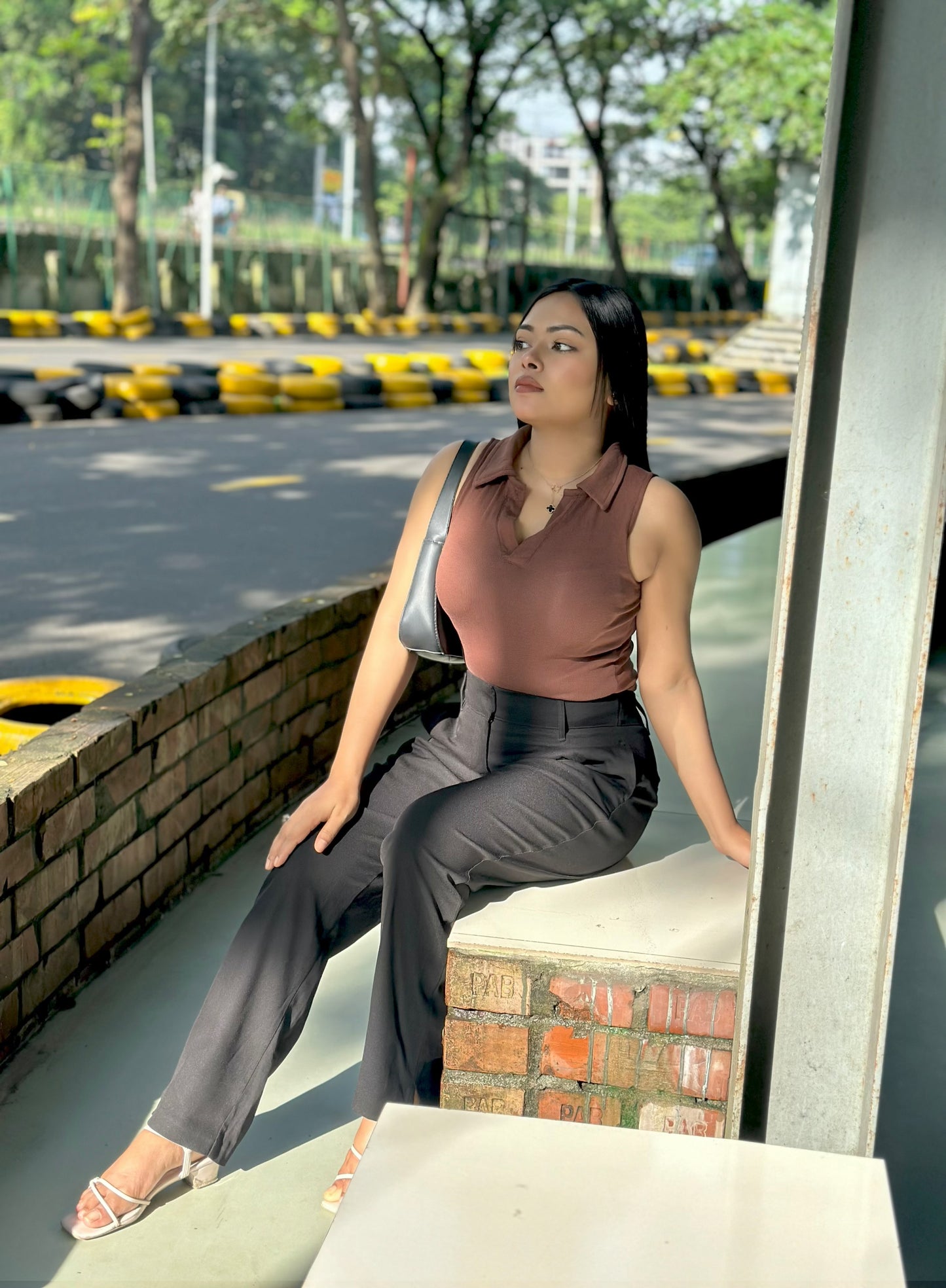 Premium Formal Semi Fit Pant || ( Black )
