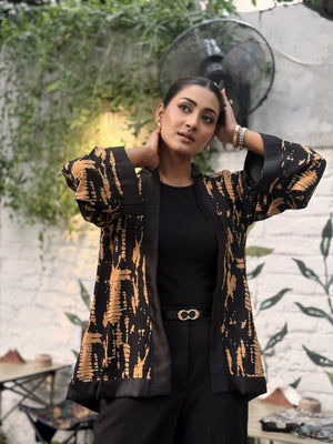 Buy Black Gold Kimono Online Bangladesh – TrendyBuzz