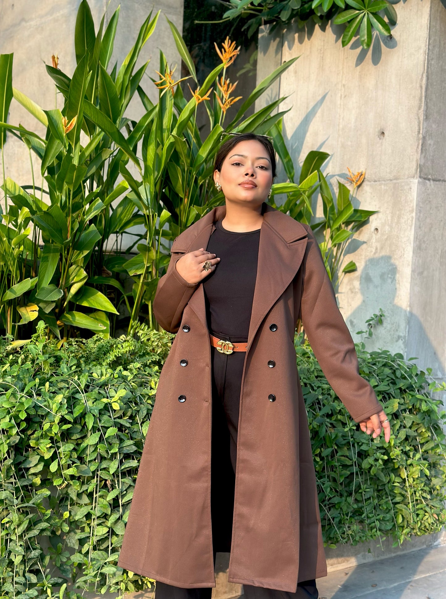 The Classy Long Overcoat – Elegant Winter & Formal Wear | Jacket || Mocha Beige