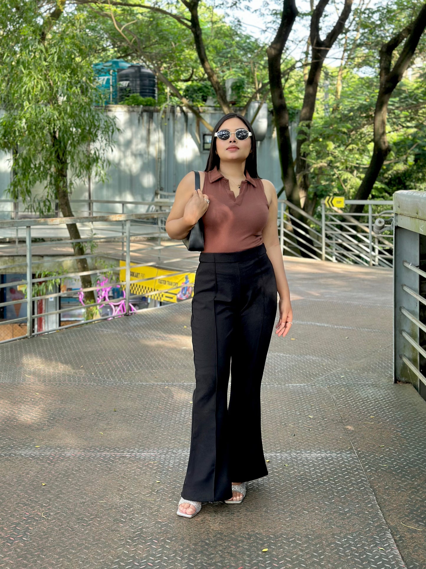 Flare Pants || Ladies Pant || Black