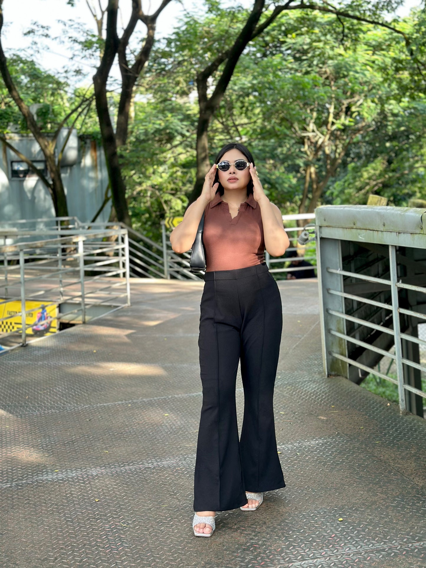 Flare Pants || Ladies Pant || Black