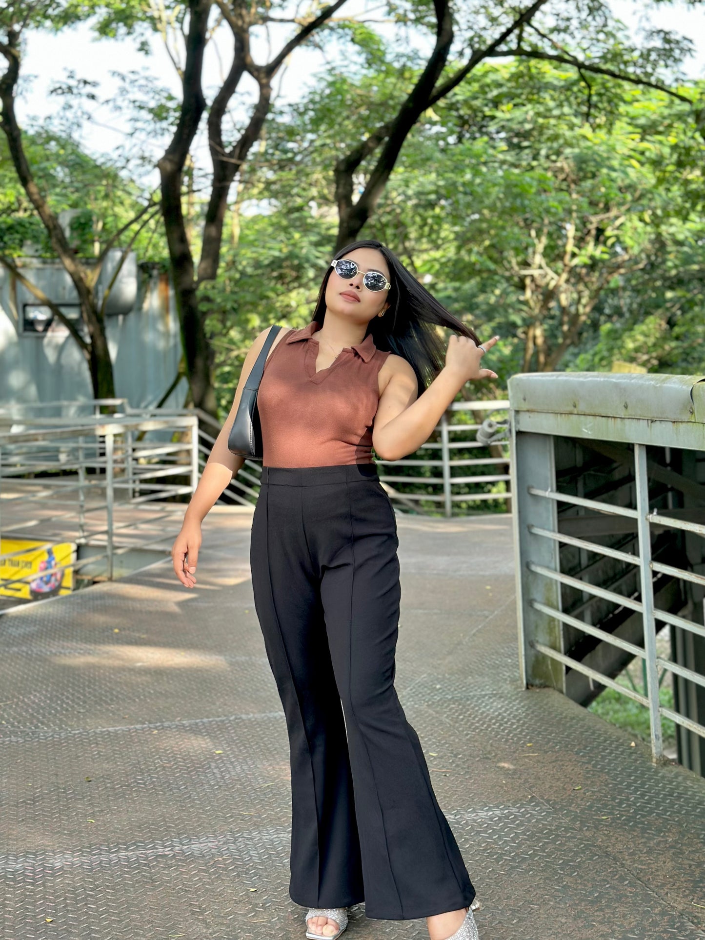 Flare Pants || Ladies Pant || Black