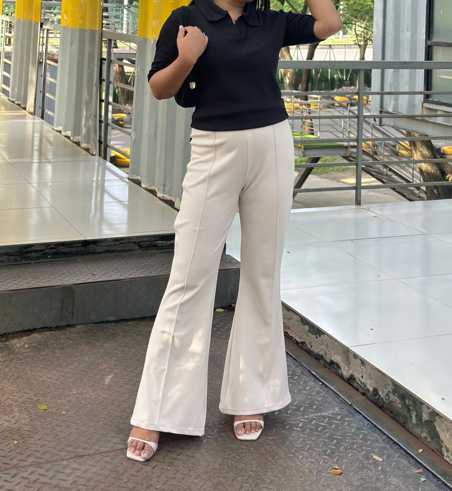 Women's Flared Pants || Ladies Flare Pant || Off-White