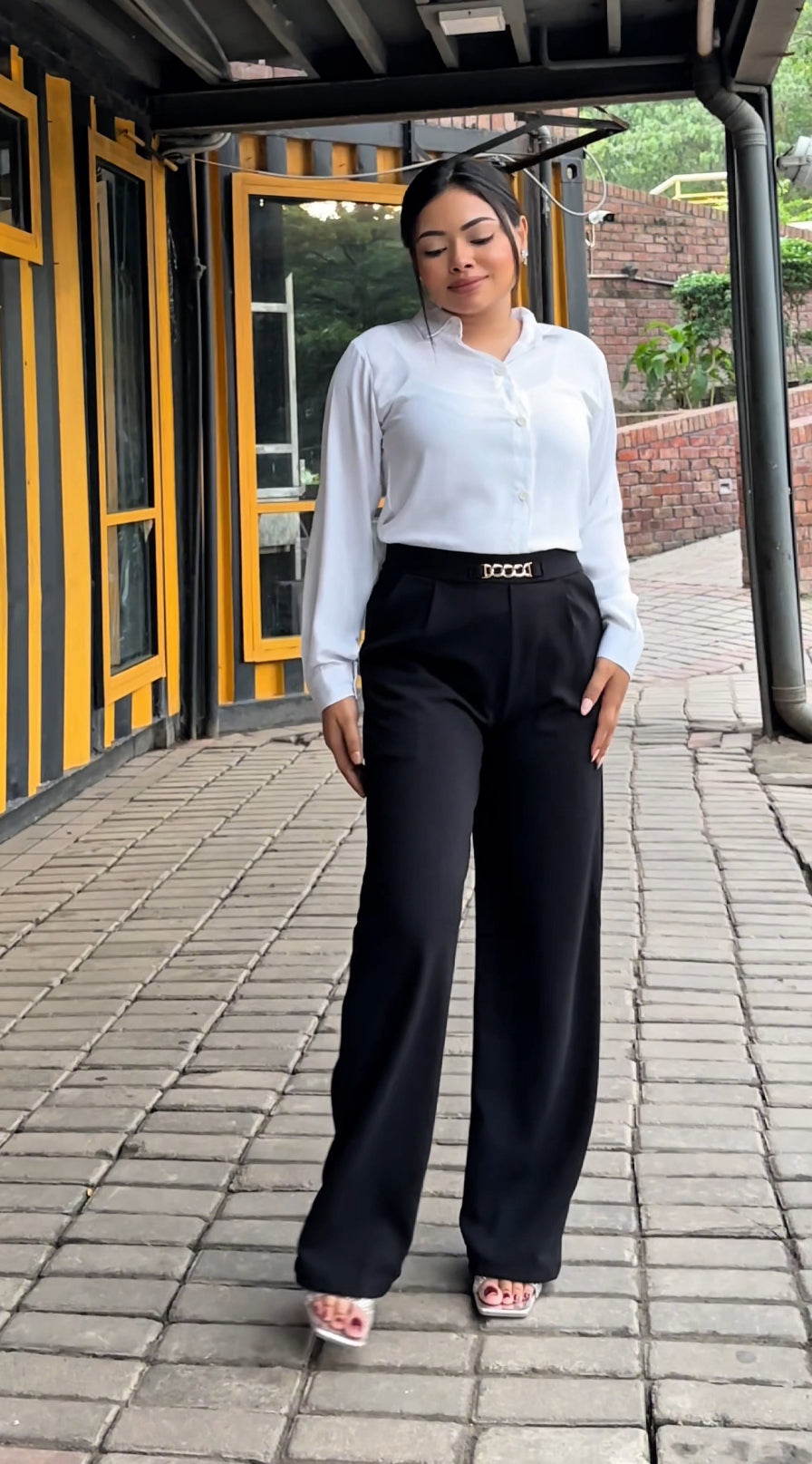 Bokless Straight cut Formal Pant || Ladies Formal Pant || Black