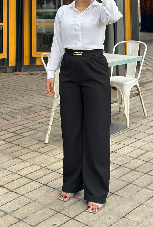 Bokless Straight cut Formal Pant || Ladies Formal Pant || Black