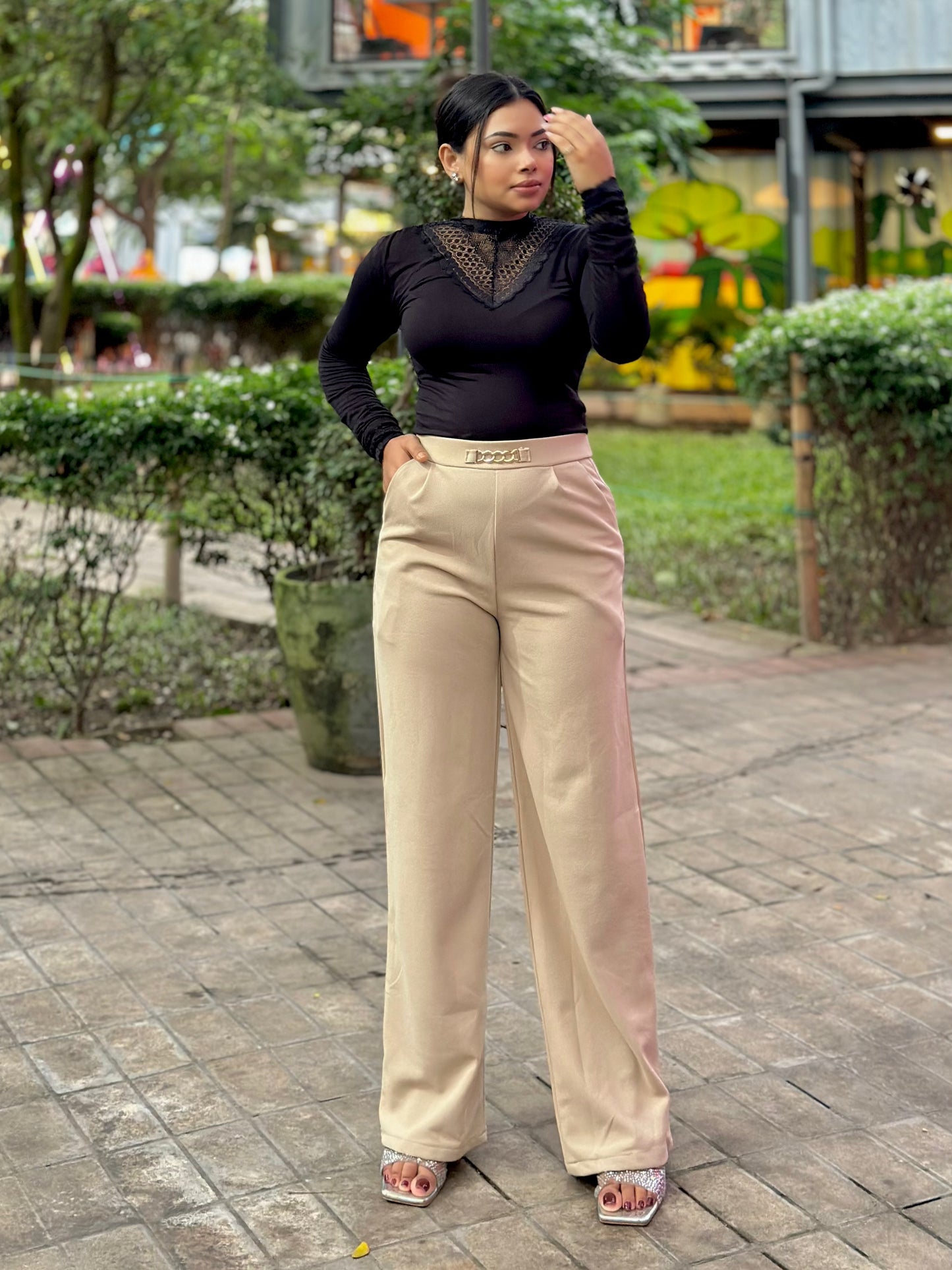Bokless Straight cut Formal Pant || Ladies Formal Pant || Beige
