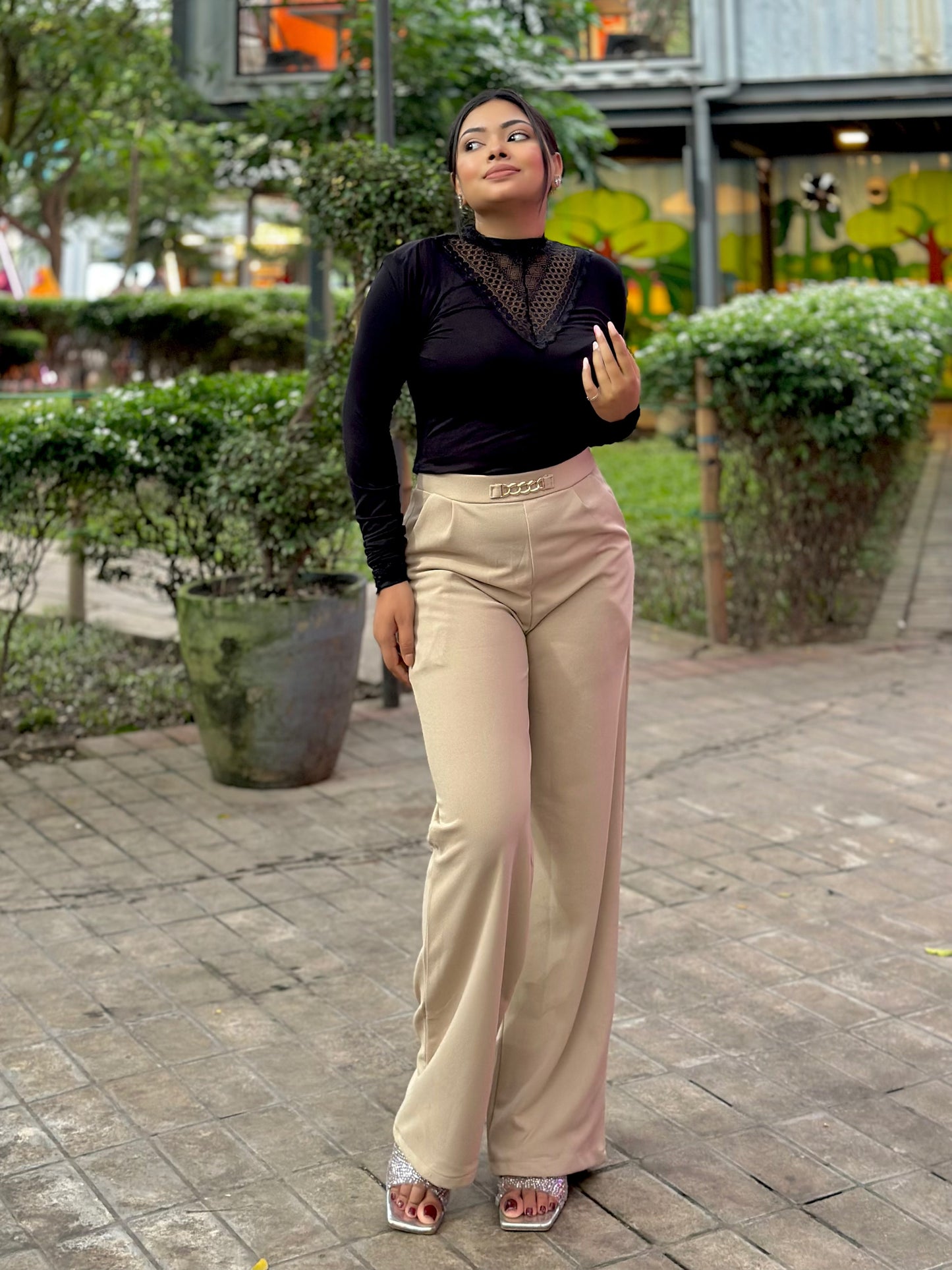 Bokless Straight cut Formal Pant || Ladies Formal Pant || Beige