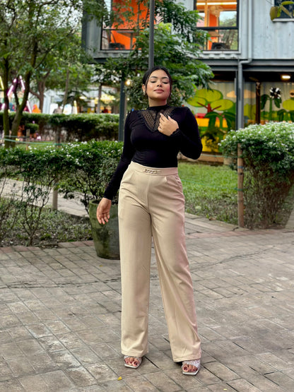 Bokless Straight cut Formal Pant || Ladies Formal Pant || Beige