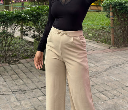 Bokless Straight cut Formal Pant || Ladies Formal Pant || Beige