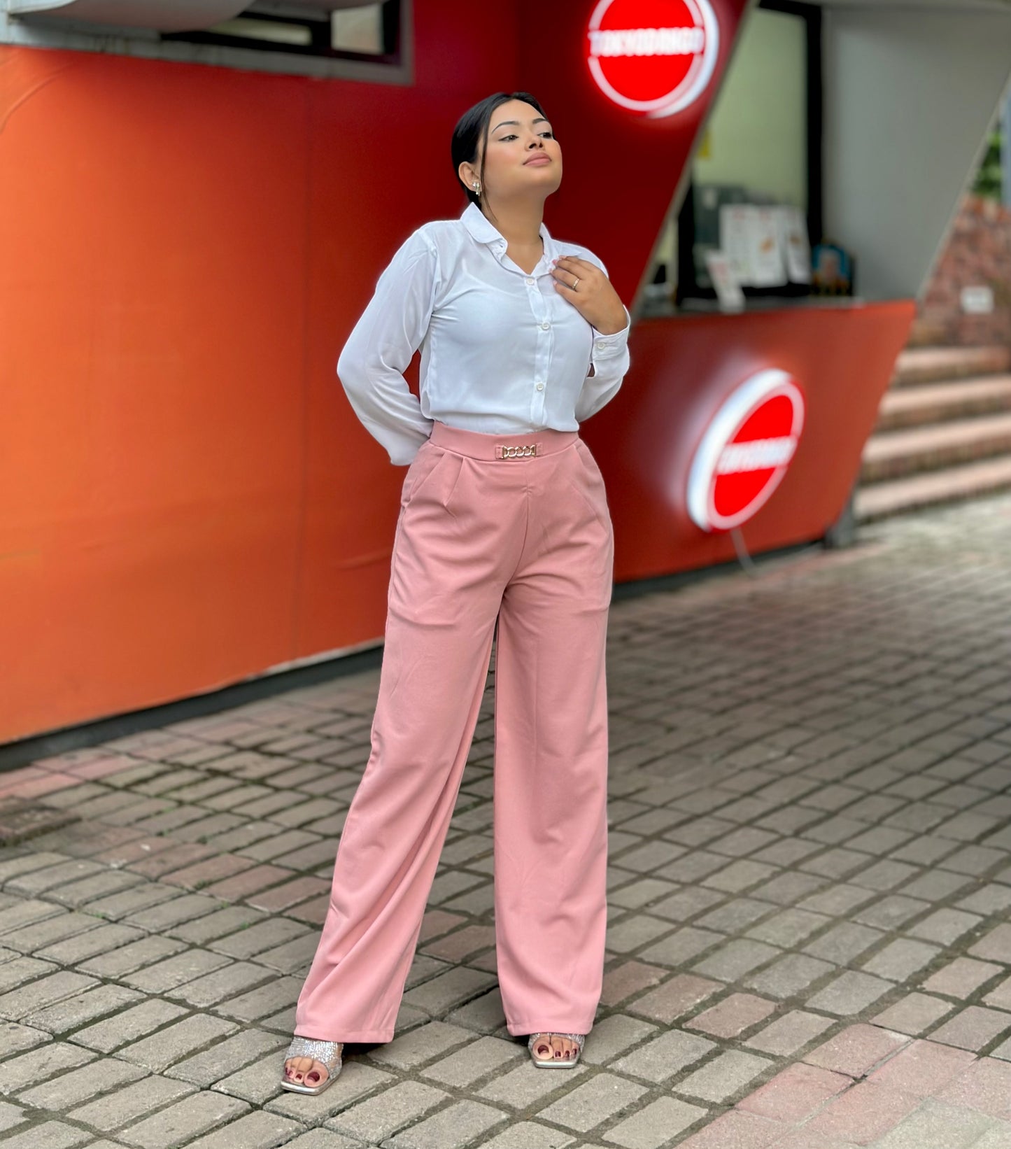 Bokless Straight cut Formal Pant || Ladies Formal Pant || Pink