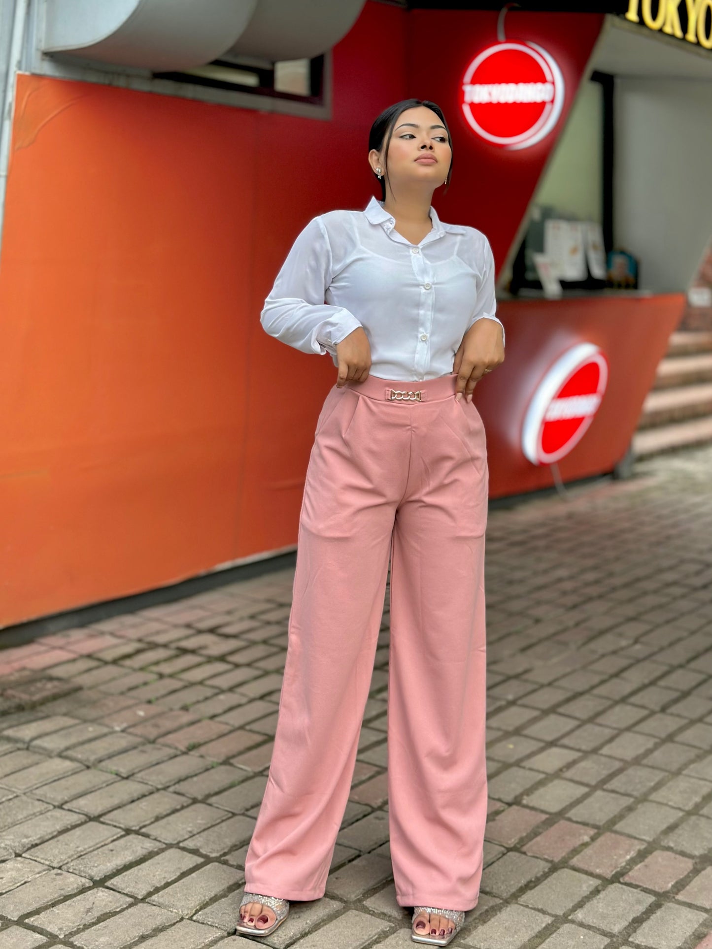 Bokless Straight cut Formal Pant || Ladies Formal Pant || Pink