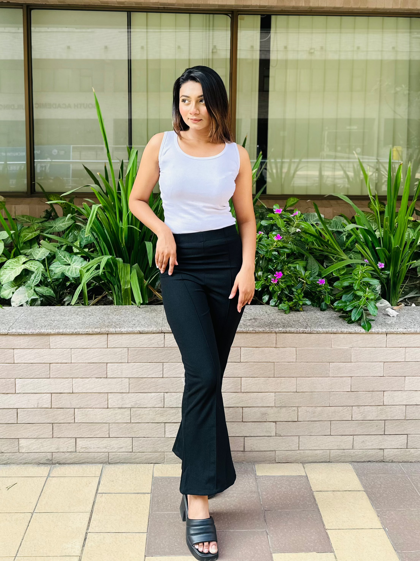 Flare Pants || Ladies Pant || Black