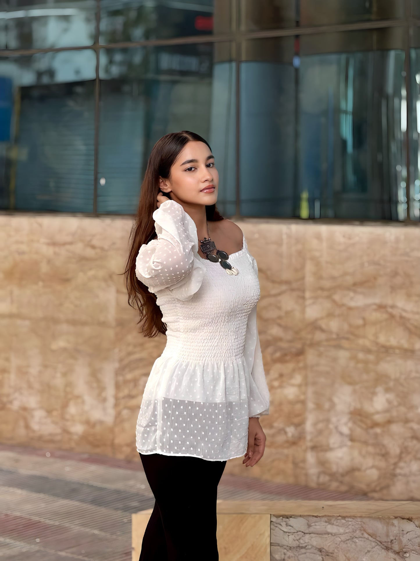 Short Smokey Tops || White Short Top || Ladies Short Tops