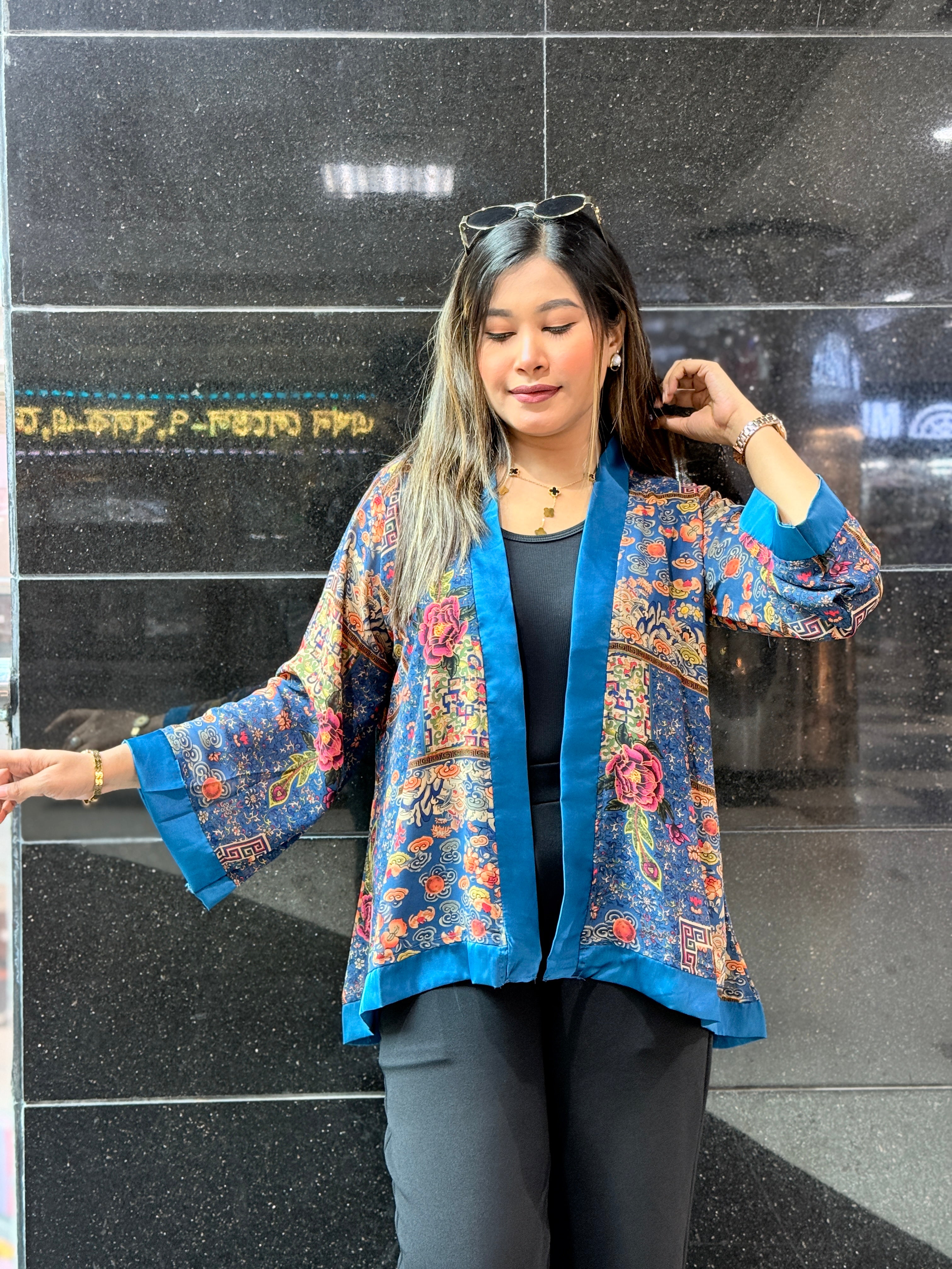 Short Kimono || Summer Wrap ||  Short Shrug || Royal Blue