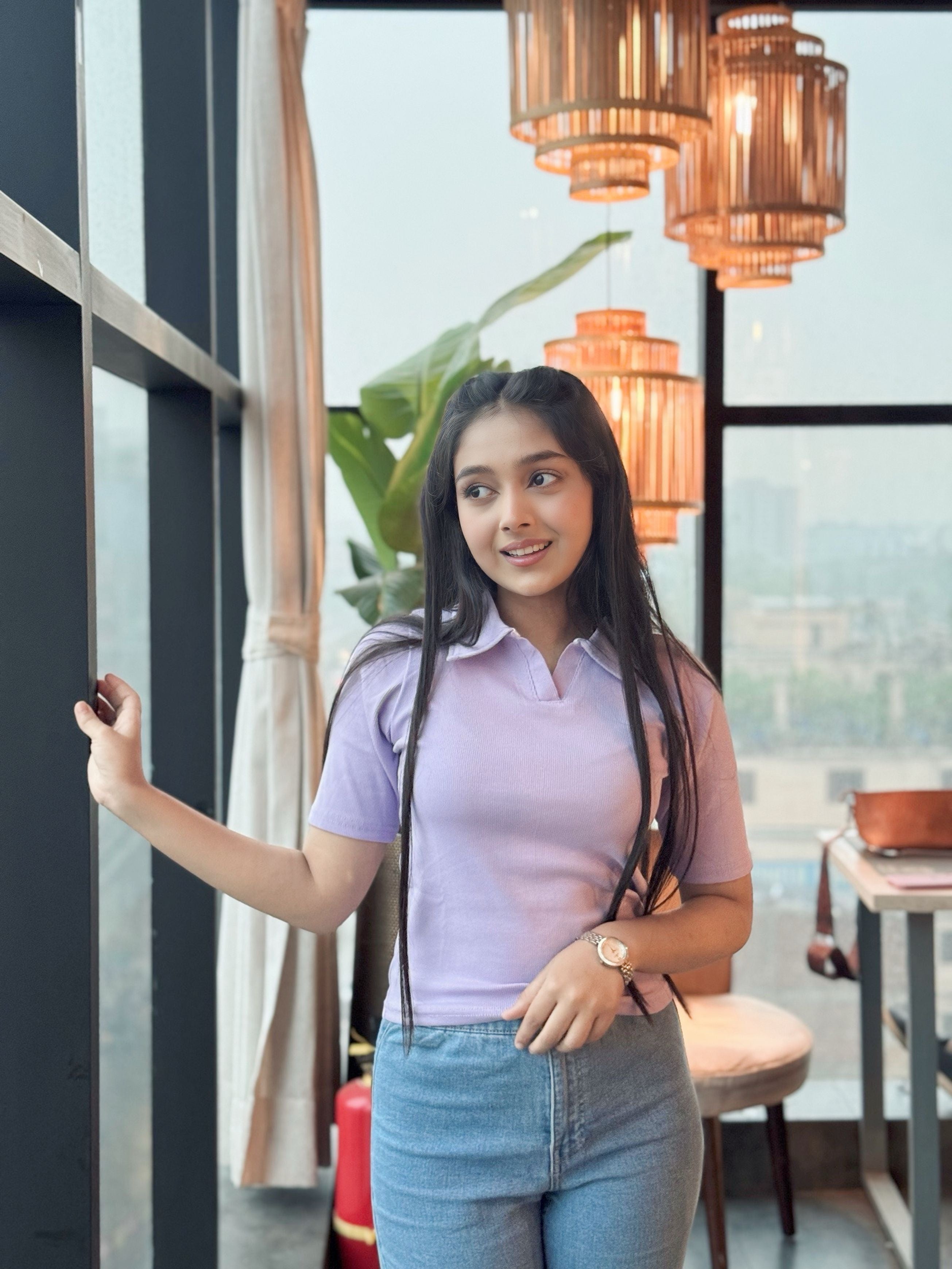 Polo T-Shirt || Lavender