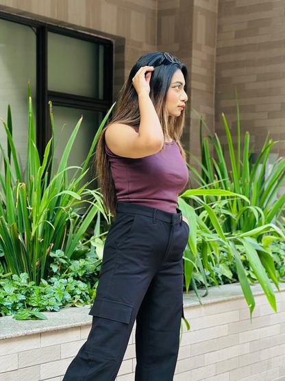 Tank Top || Sleeveless Crop Top || Cold Coffee