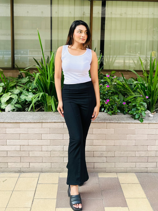Flare Pants || Ladies Pant || Black