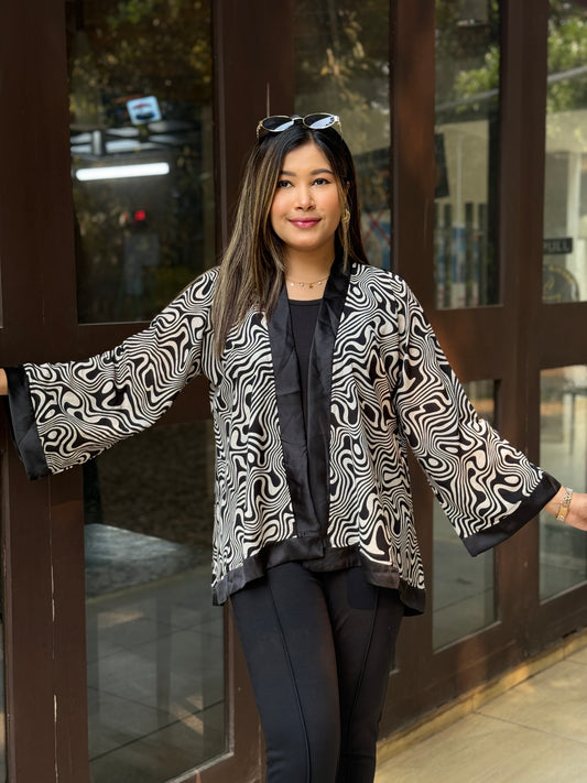 Short Kimono || Summer Wrap ||  Short Shrug || Zebra