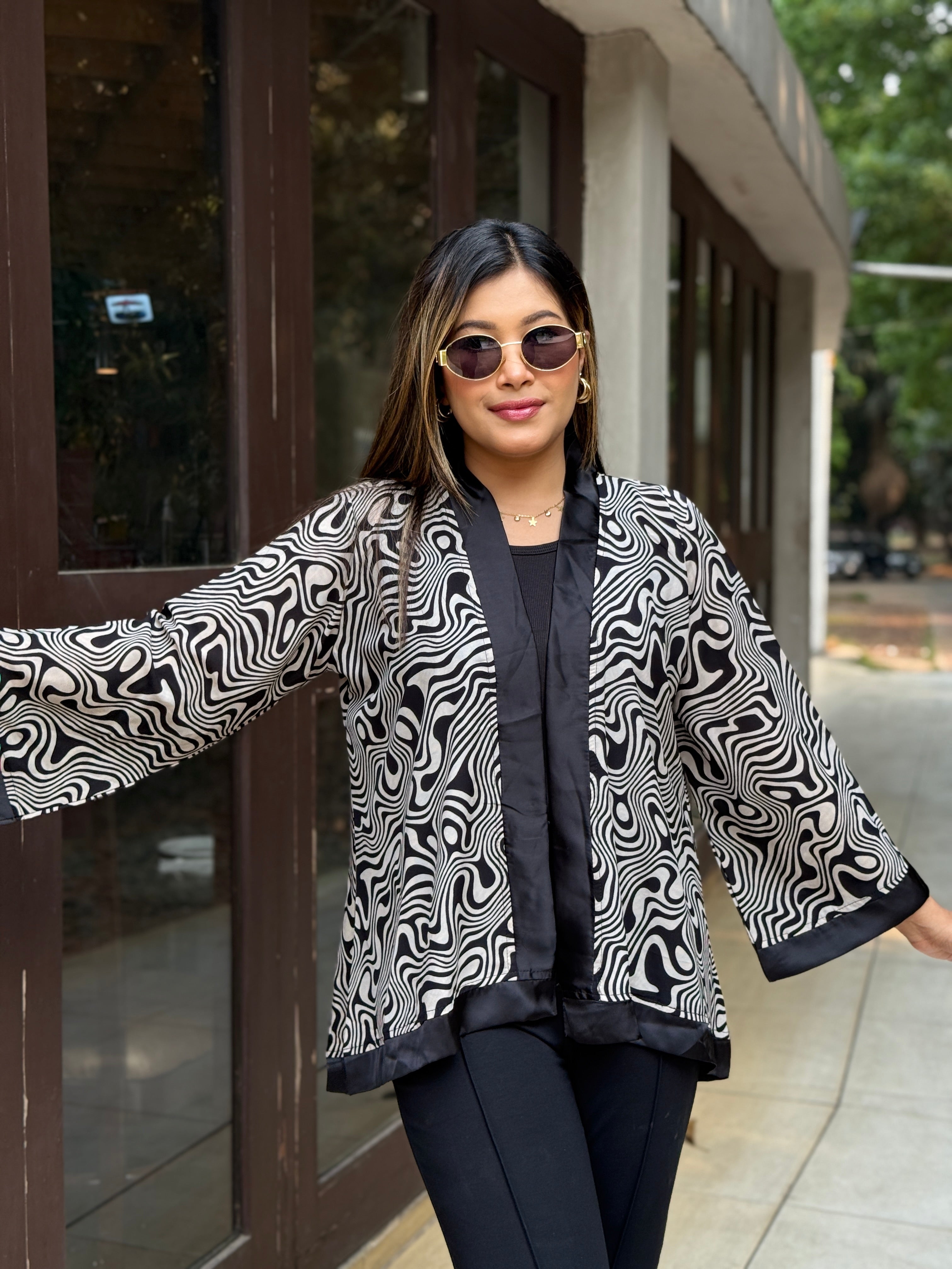 Short Kimono || Summer Wrap ||  Short Shrug || Zebra