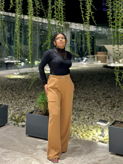 Bokless Straight cut Formal Pant || Ladies Formal Pant || Brown