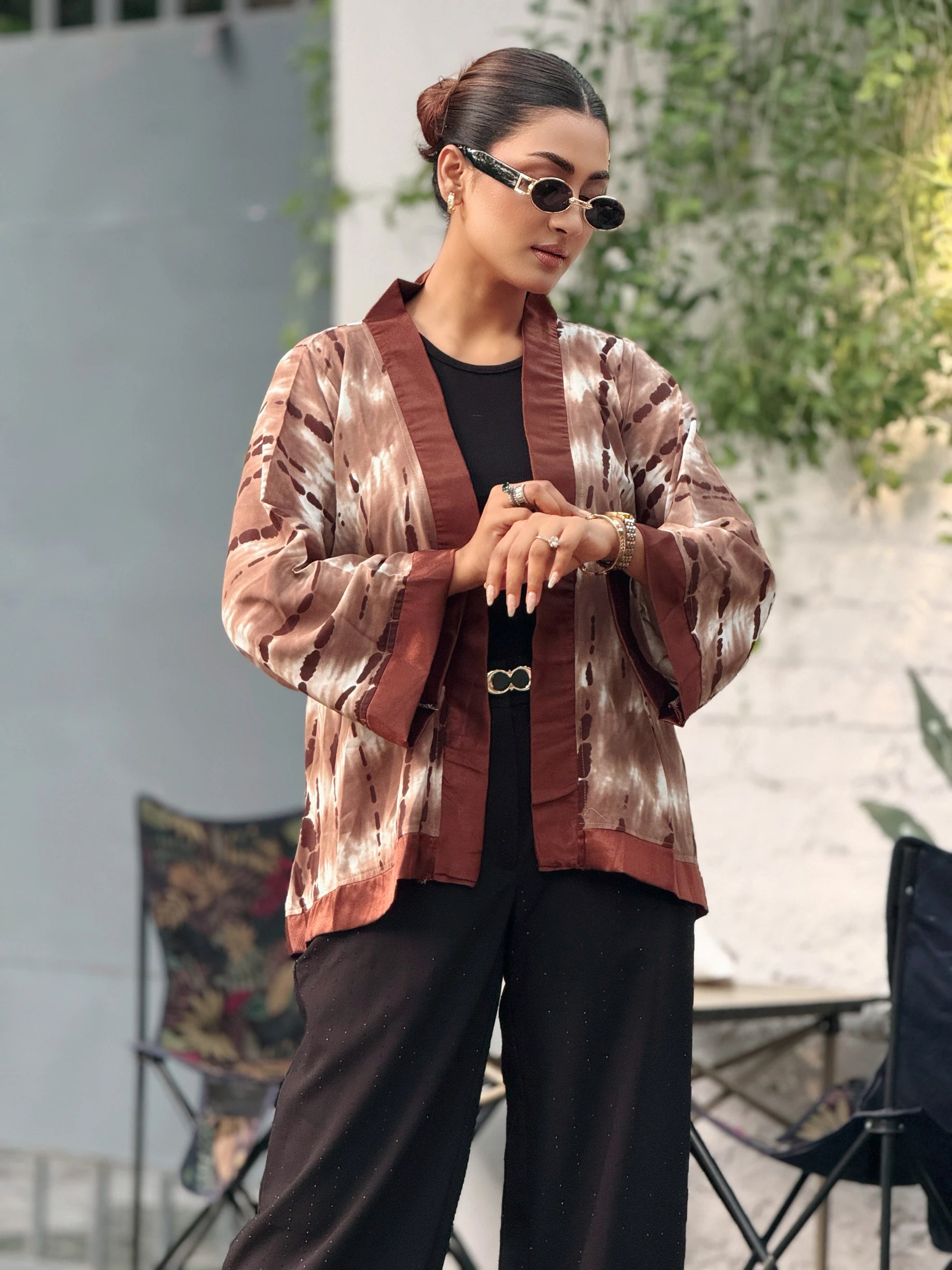 Sahara Tie-Dye Short Kimono – Best Kimono in Bangladesh | TrendyBuzz