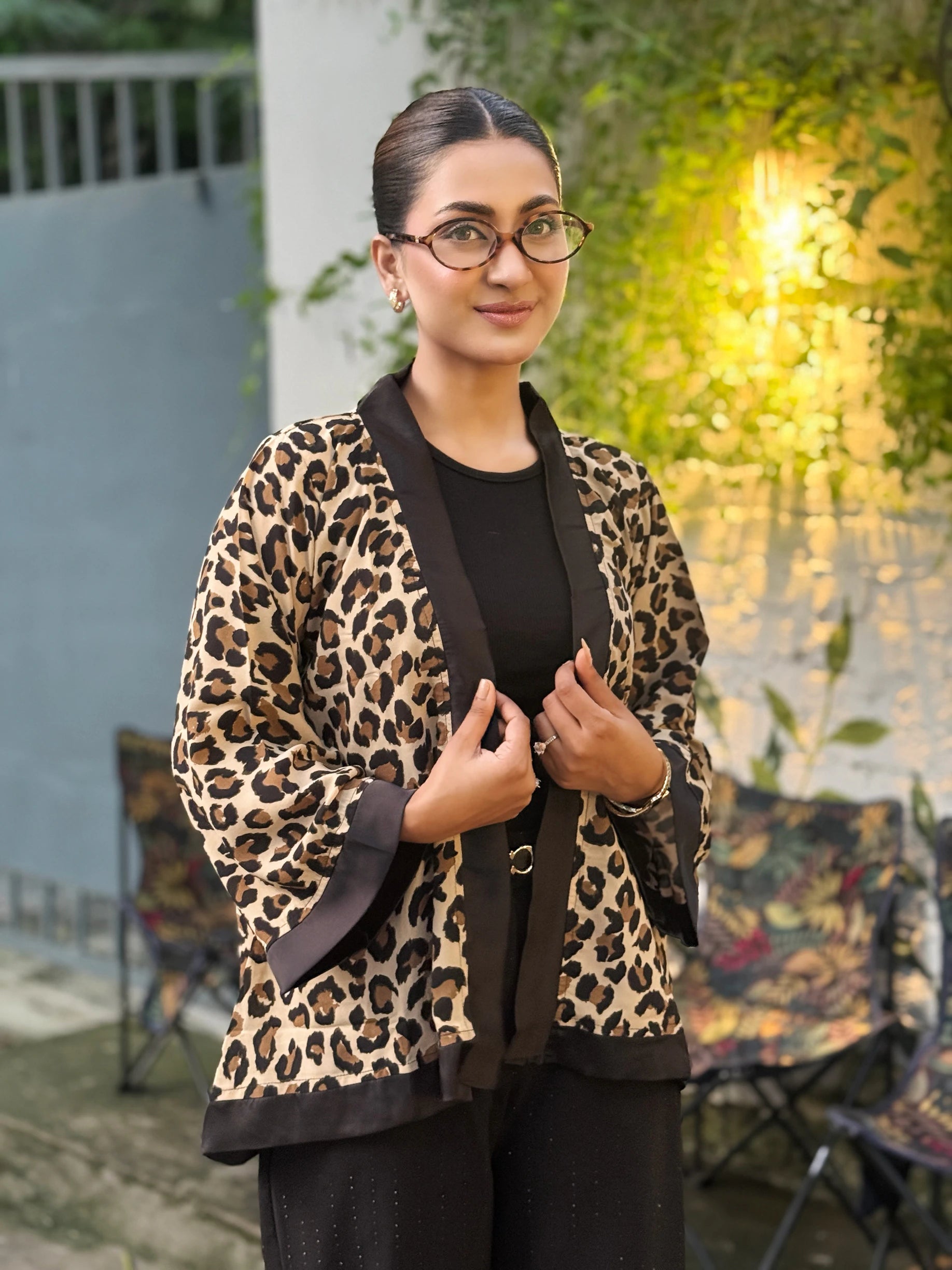 Wild Cat Animal Print Short Kimono – Best Kimono in Bangladesh | TrendyBuzz