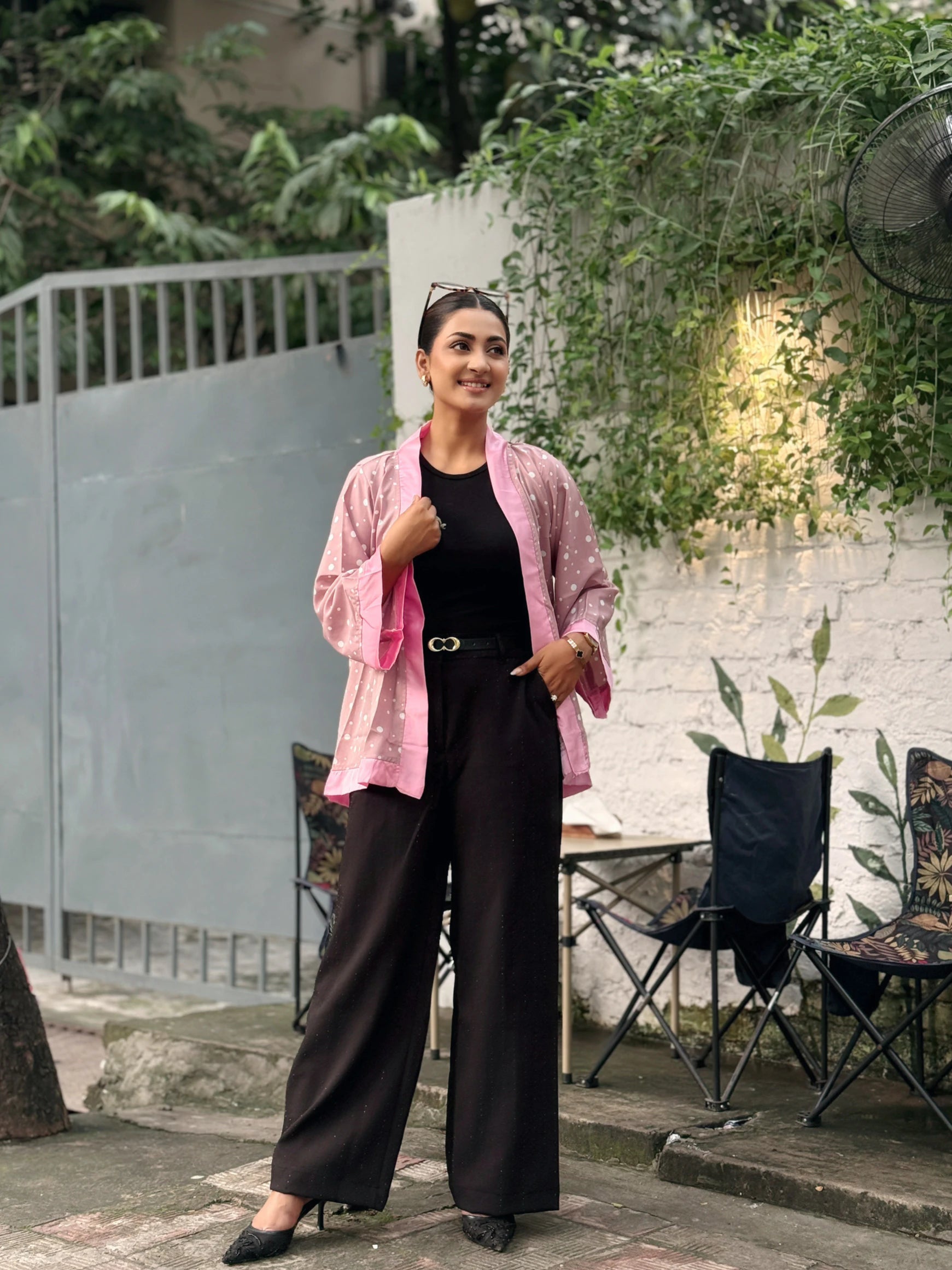 Best Short Kimono Pink Polka Dot Bangladesh – TrendyBuzz
