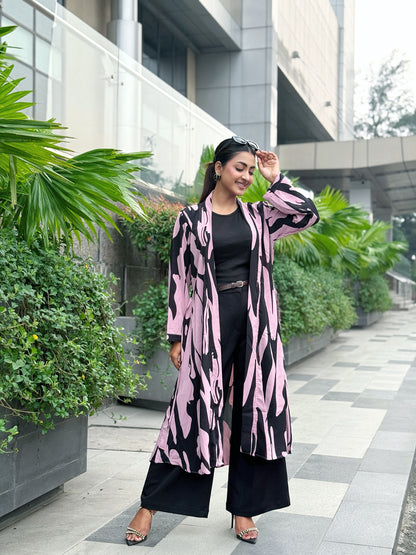 Ladies Long Shrug – Trendy Outerwear for Women || Pink Tiger
