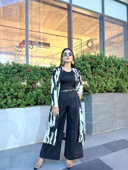 Ladies Long Shrug – Trendy Outerwear for Women || White Tiger