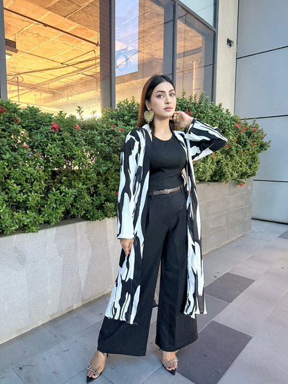 Ladies Long Shrug – Trendy Outerwear for Women || White Tiger