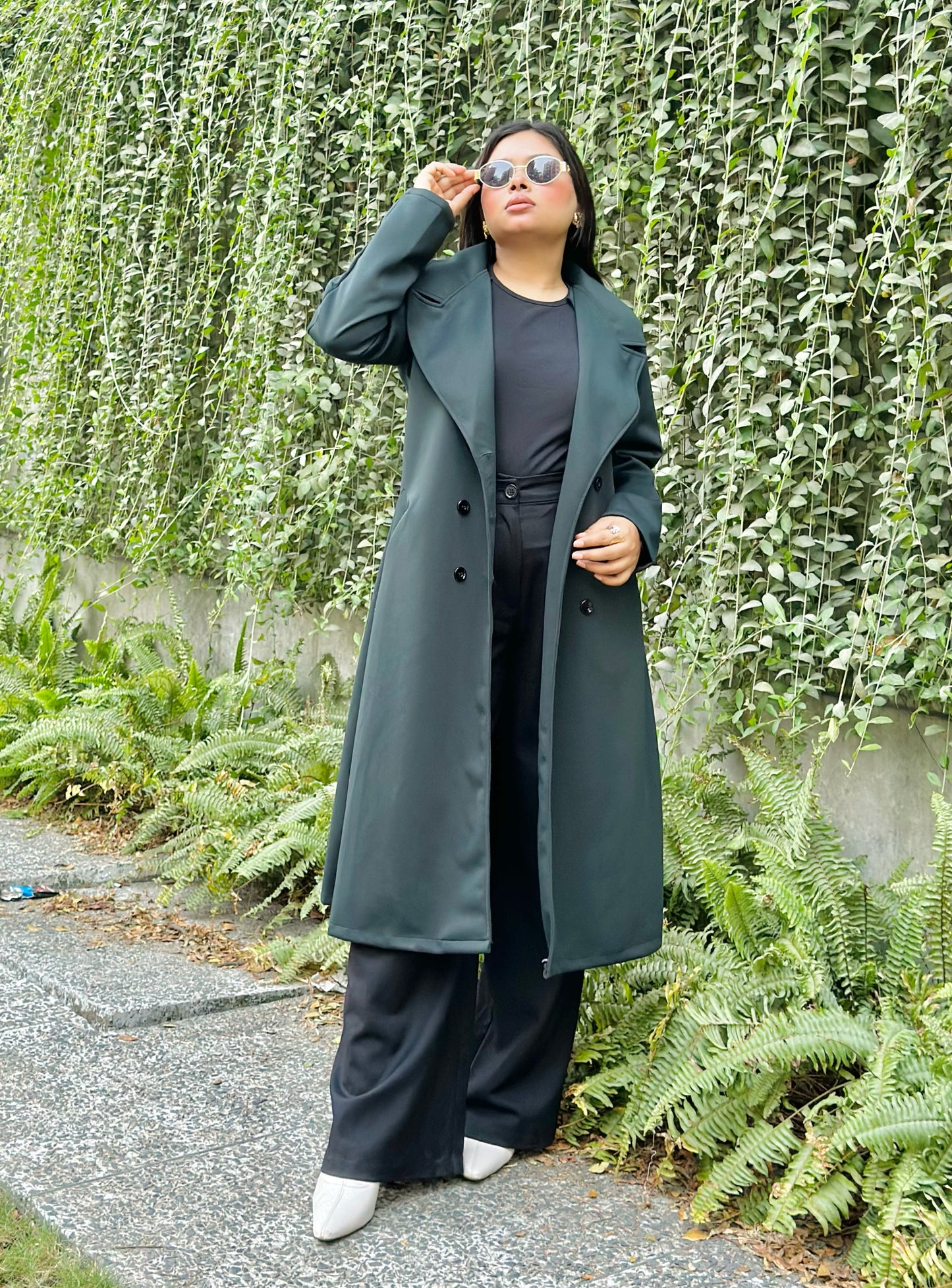 The Classy Long Overcoat – Elegant Winter & Formal Wear | Jacket || Dark Green