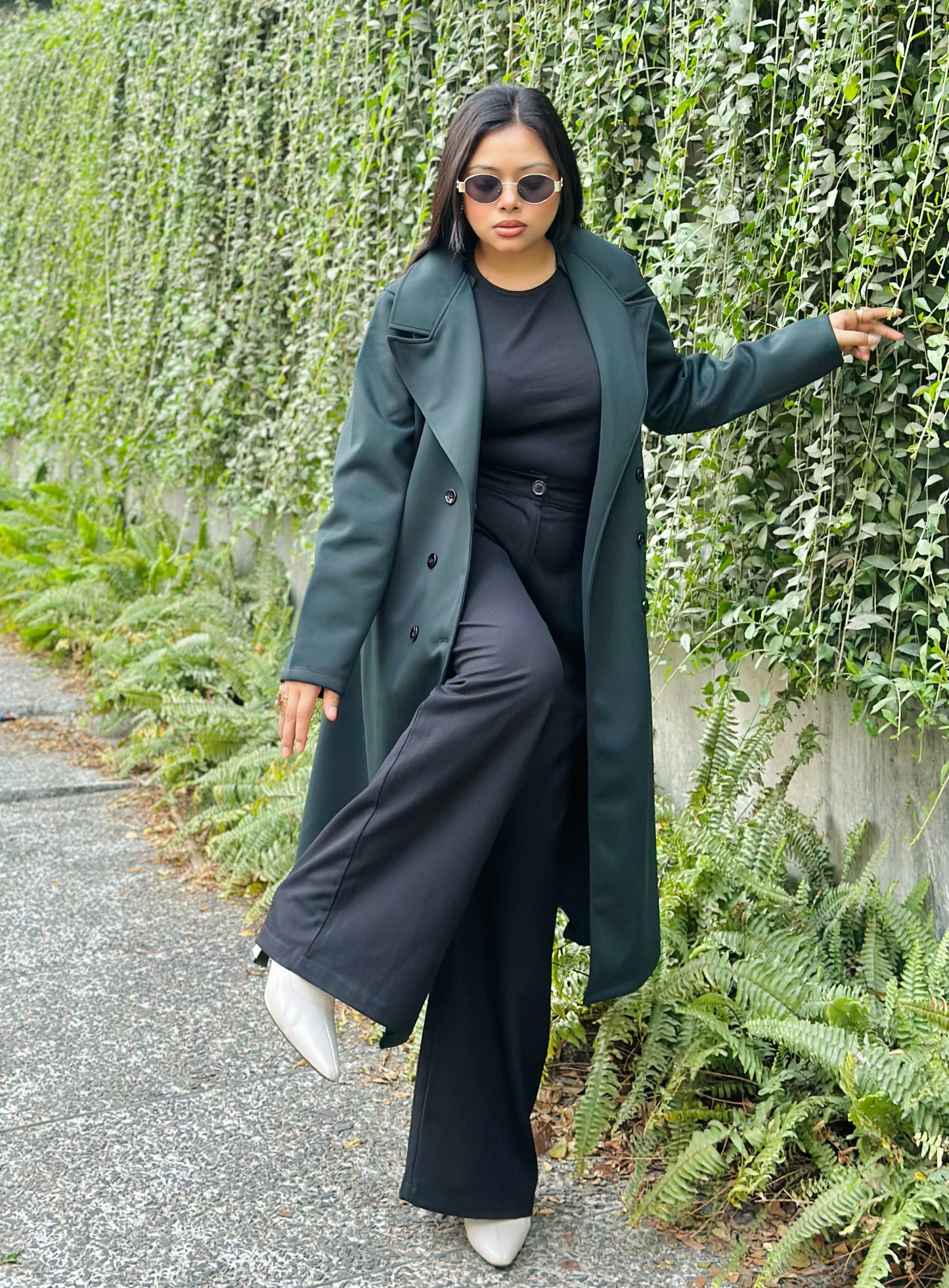 The Classy Long Overcoat – Elegant Winter & Formal Wear | Jacket || Dark Green