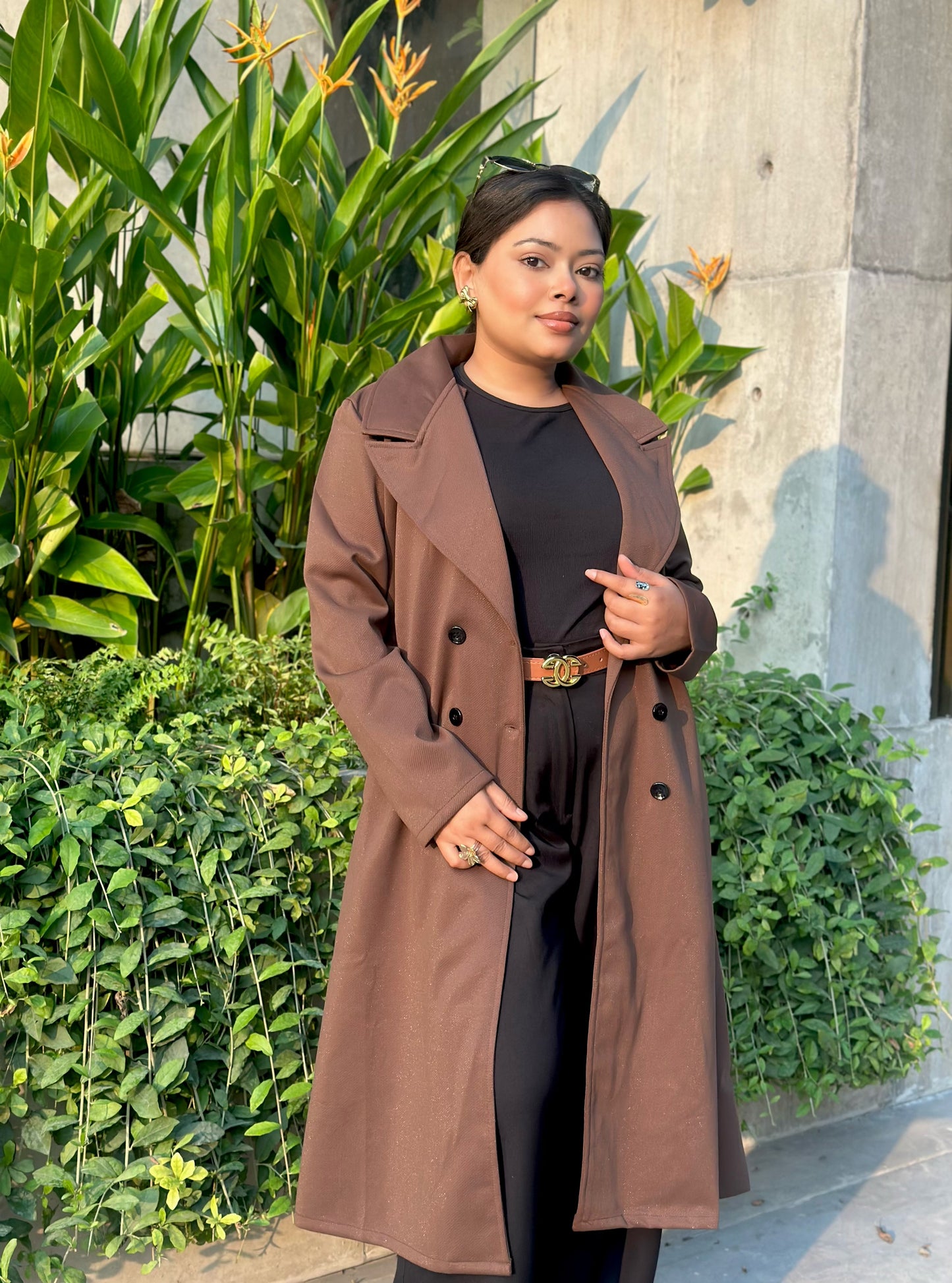 The Classy Long Overcoat – Elegant Winter & Formal Wear | Jacket || Mocha Beige
