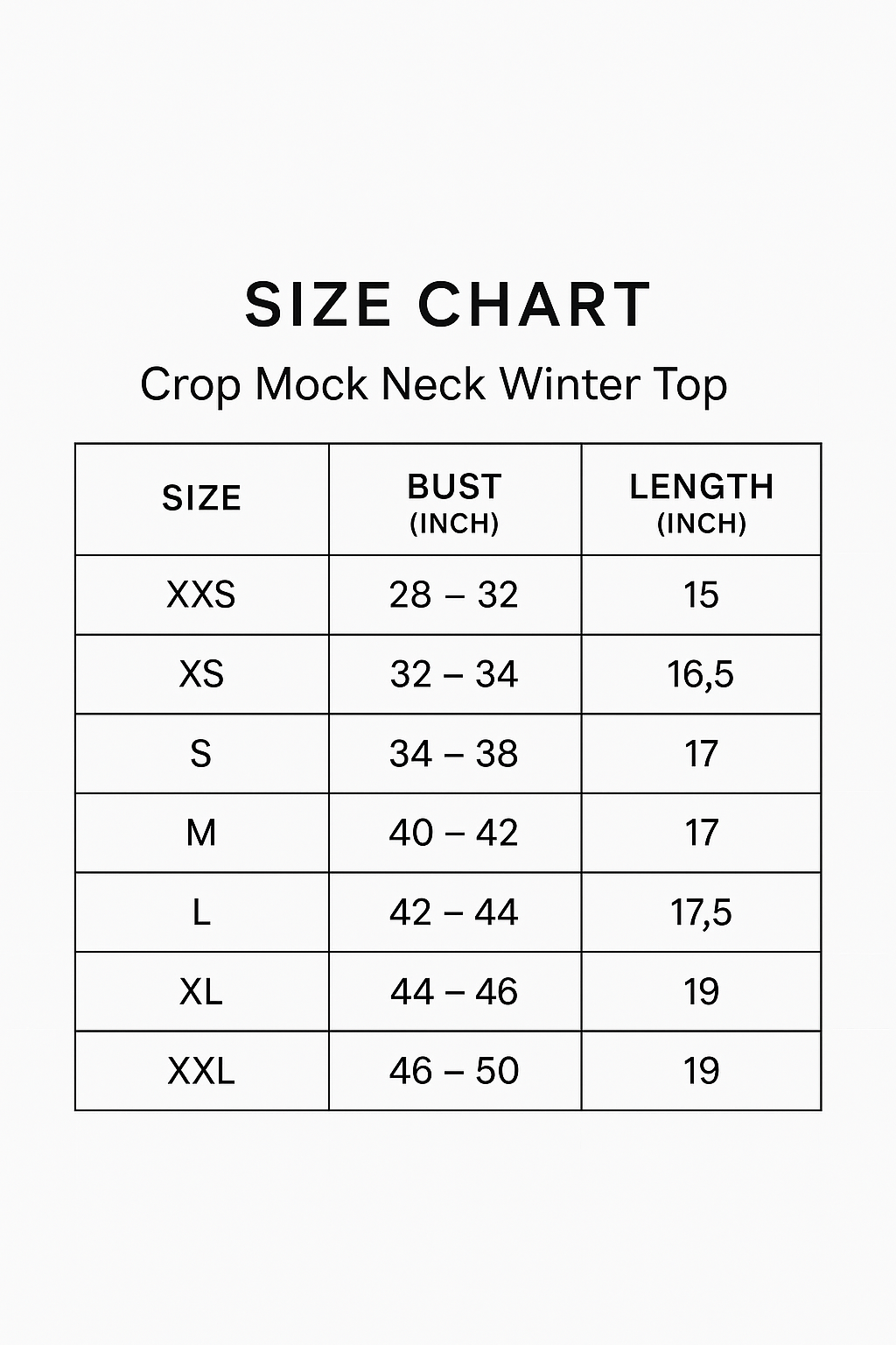 Winter Essential Crop Mock Neck Top – Full Sleeve Body-Warmer Style | White