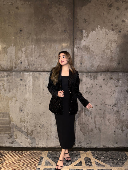 Ladies Party Blazer || Fashionable Party Blazer || Women Sequin Party Blazer