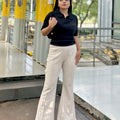 Women's Flared Pants || Ladies Flare Pant || Off-White